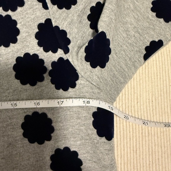 Boden Gray Top with Navy Accents - Picture 4 of 6